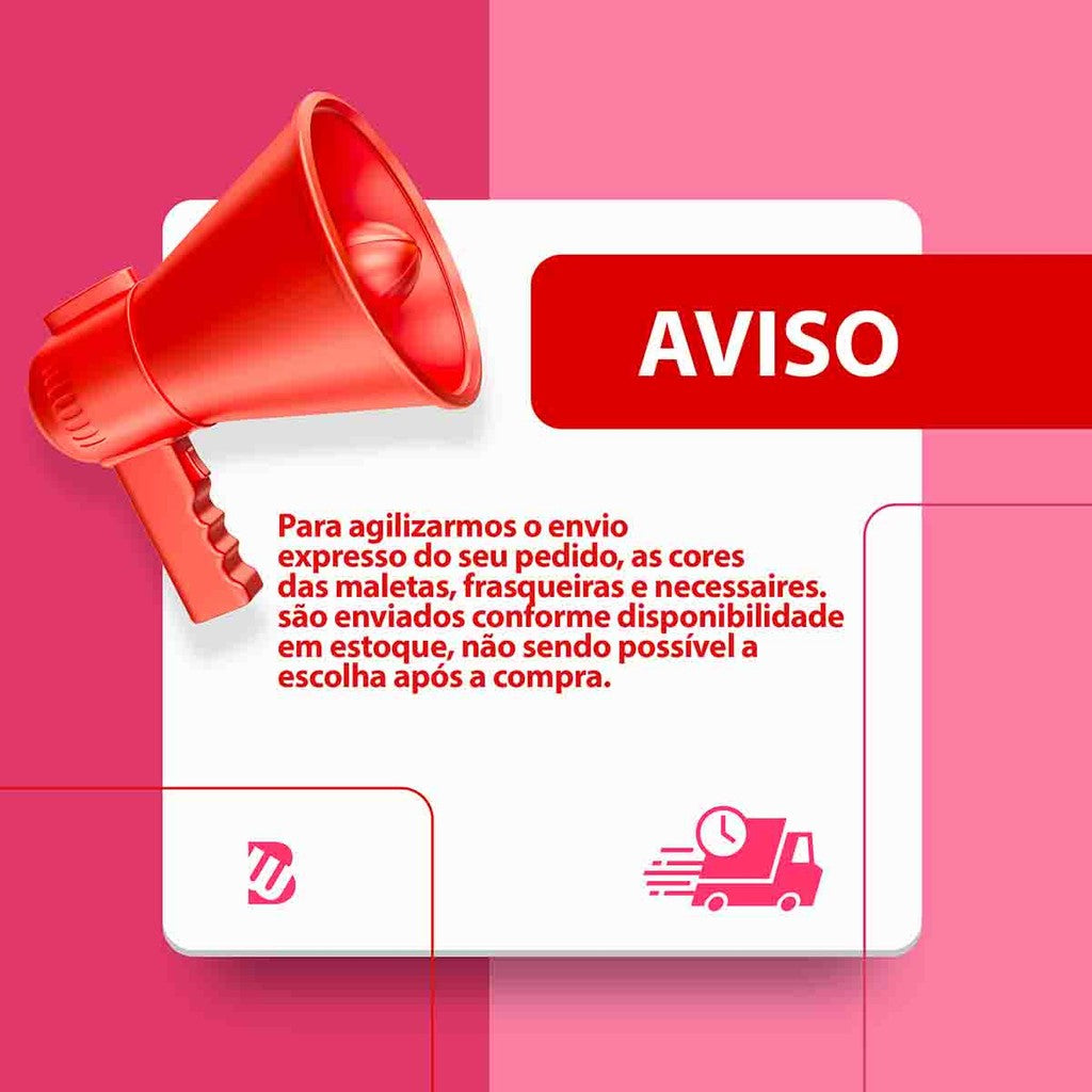 Maleta De Maquiagem Completa Profissional Robella Make