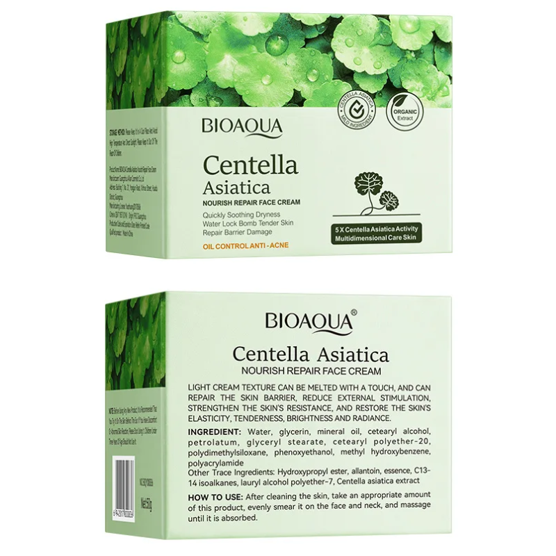 Creme Facial Centella Anti-Envelhecimento Hidratante, Nutritivo e Anti-Rugas