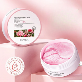 Máscara Facial Anti-Inchaço e Olheiras com Ácido Hialurônico Rosa