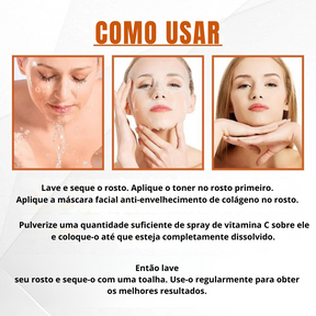 Kit de Cuidados Faciais com Colágeno - Solução Completa para uma Pele Radiante