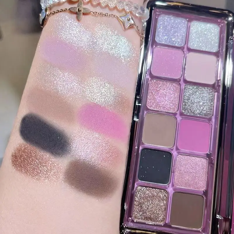 Paleta de Sombras Matte e Perolada - 12 Cores Perfeitas para Iniciantes