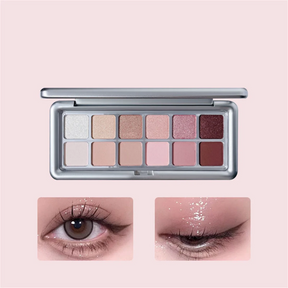 Paleta de Sombras Matte e Perolada - 12 Cores Perfeitas para Iniciantes