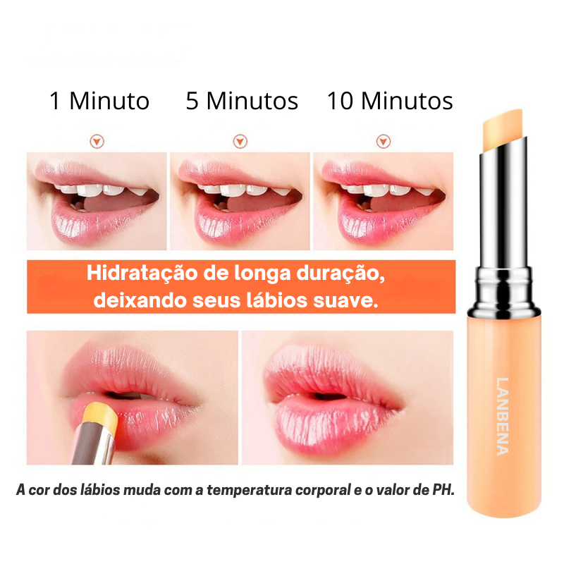 Lip Balm Protetor Labial enriquecido com Ácido Hialurônico - Hidratação e Nutrição