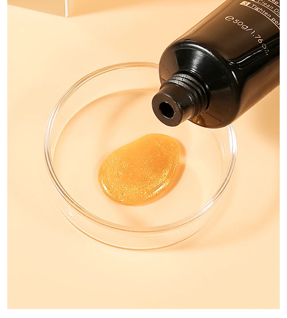 Máscara Facial Peeling de Colágeno Ativo de Caracol de Ouro 24K - Hidratante e Controle de Oleosidade