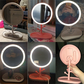 Espelho Smart Makeup LED Recarregável